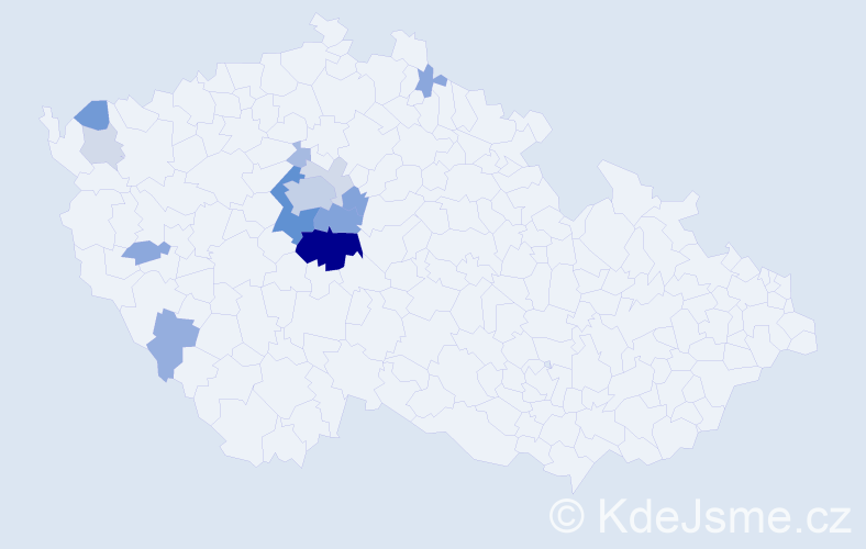 Příjmení: 'Vrbovec', počet výskytů 44 v celé ČR