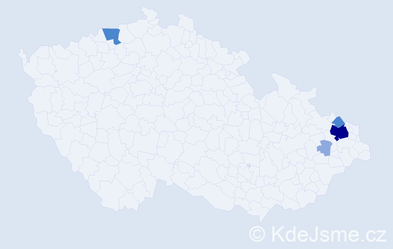 Příjmení: 'Voitle', počet výskytů 10 v celé ČR