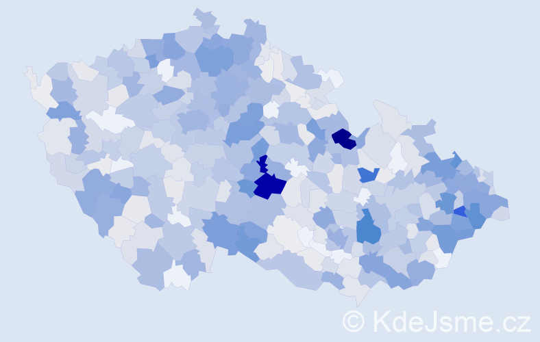 Příjmení: 'Adamcová', počet výskytů 3341 v celé ČR