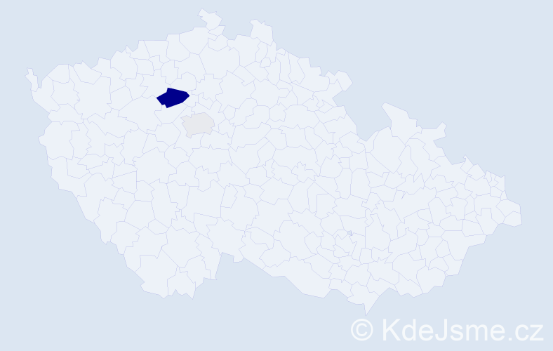 Příjmení: 'Bonovská', počet výskytů 4 v celé ČR