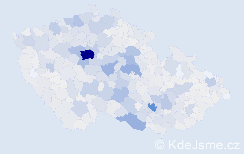 Příjmení: 'Jelínek', počet výskytů 9814 v celé ČR
