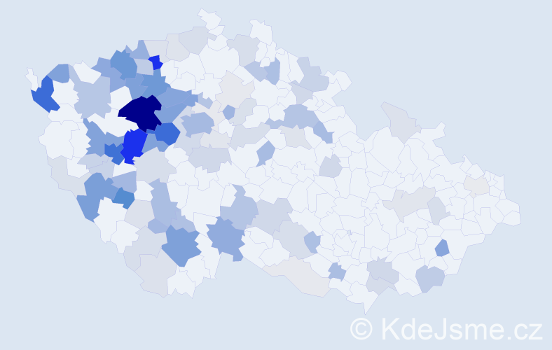 Příjmení: 'Zýková', počet výskytů 380 v celé ČR