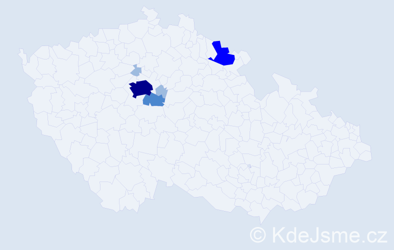 Příjmení: 'Rottr', počet výskytů 11 v celé ČR