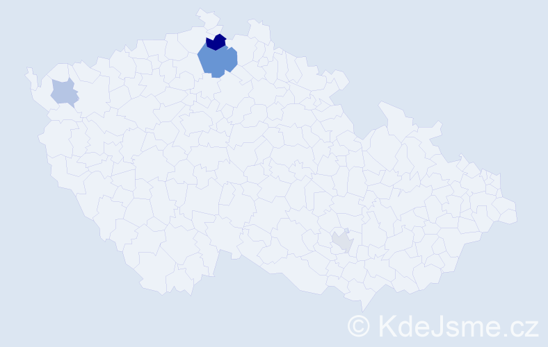 Příjmení: 'Ešpander', počet výskytů 8 v celé ČR
