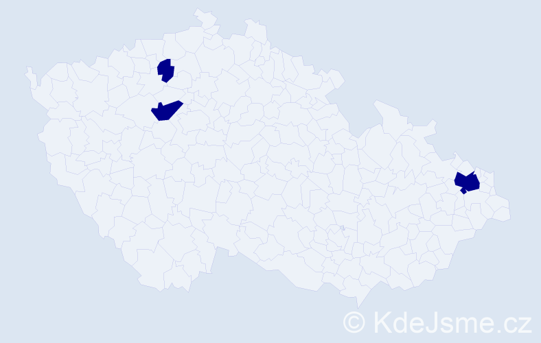 Příjmení: 'Teluch', počet výskytů 3 v celé ČR