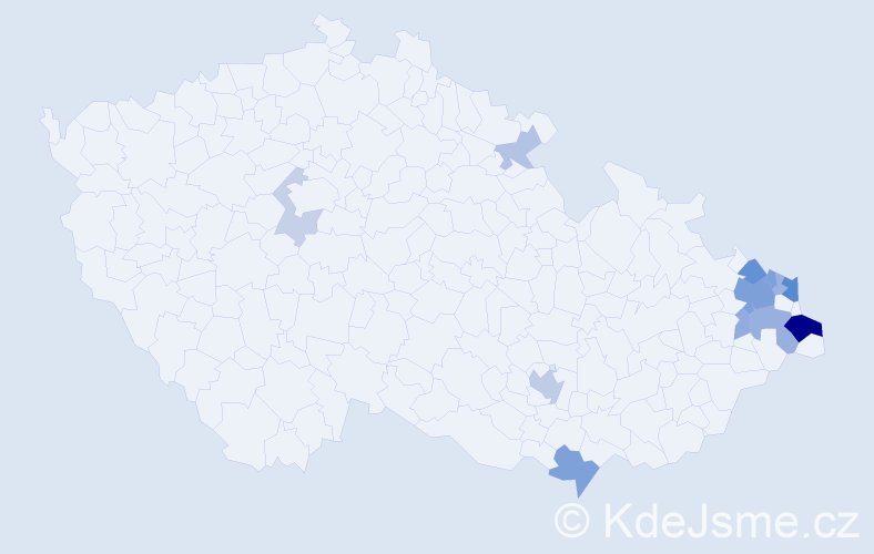 Příjmení: 'Krawczyk', počet výskytů 32 v celé ČR