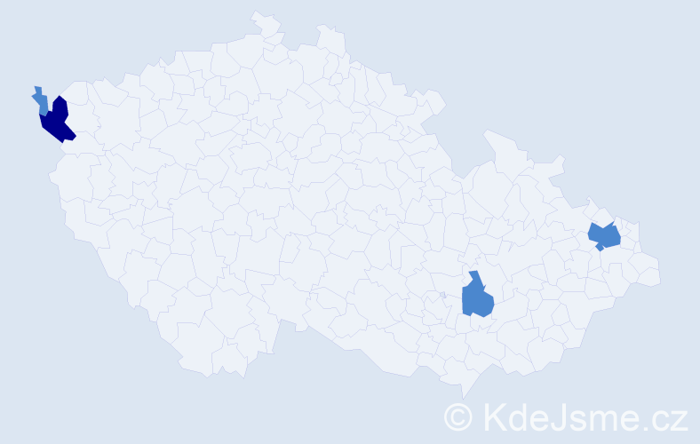 Příjmení: 'Gontkovičová', počet výskytů 6 v celé ČR