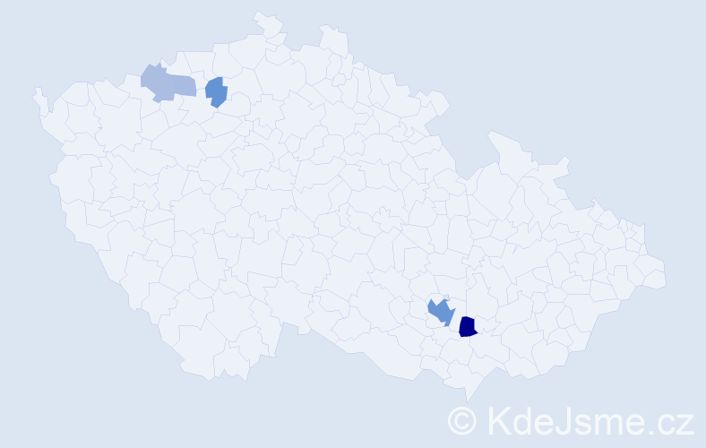 Příjmení: 'Neufeld', počet výskytů 13 v celé ČR