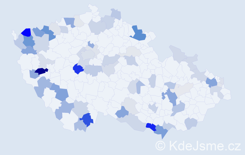 Příjmení: 'Rehák', počet výskytů 178 v celé ČR