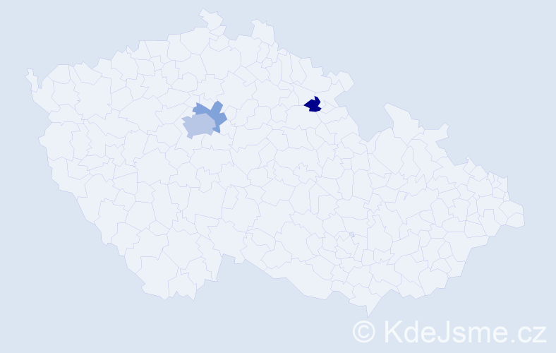 Příjmení: 'Fixl', počet výskytů 6 v celé ČR