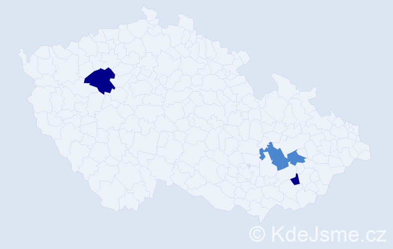 Příjmení: 'Valašek', počet výskytů 12 v celé ČR