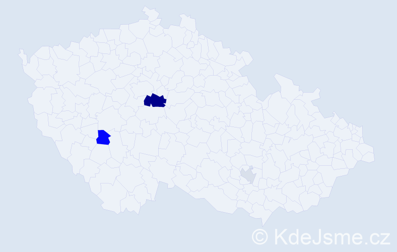 Příjmení: 'Verhulst', počet výskytů 7 v celé ČR