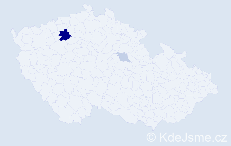 Příjmení: 'Pfertnerová', počet výskytů 6 v celé ČR