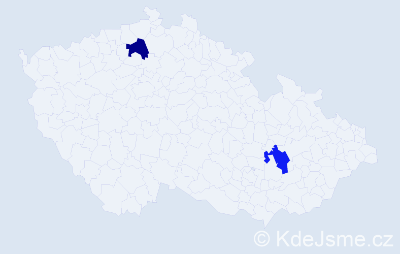 Příjmení: 'Sochuliak', počet výskytů 2 v celé ČR