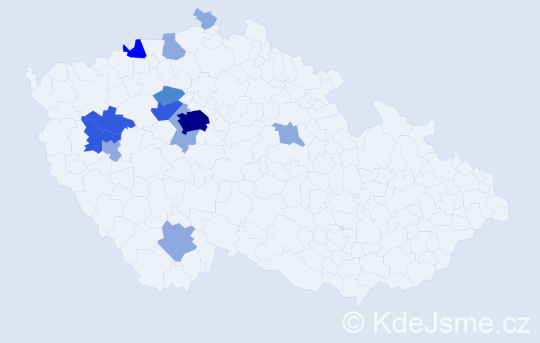Příjmení: 'Bakajsa', počet výskytů 26 v celé ČR