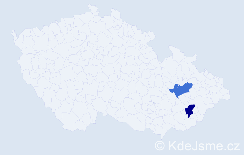 Příjmení: 'Tylajková', počet výskytů 7 v celé ČR