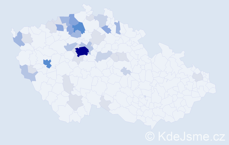 Příjmení: 'Zuna', počet výskytů 113 v celé ČR