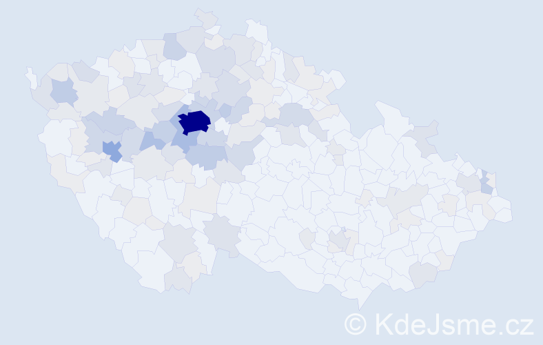 Příjmení: 'Kaucká', počet výskytů 426 v celé ČR