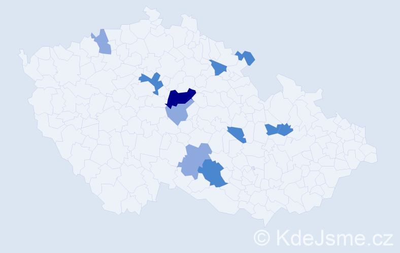 Příjmení: 'Brosová', počet výskytů 24 v celé ČR