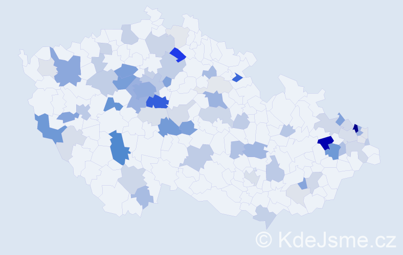 Příjmení: 'Černická', počet výskytů 225 v celé ČR