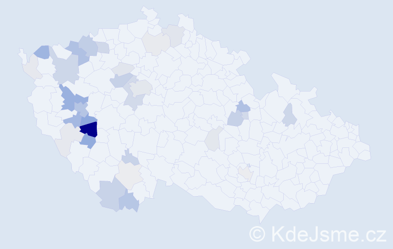 Příjmení: 'Marešková', počet výskytů 111 v celé ČR