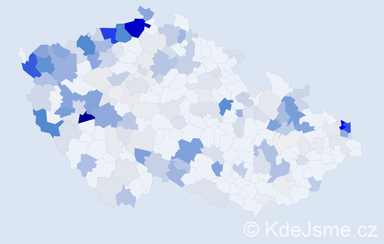 Příjmení: 'Ferko', počet výskytů 949 v celé ČR