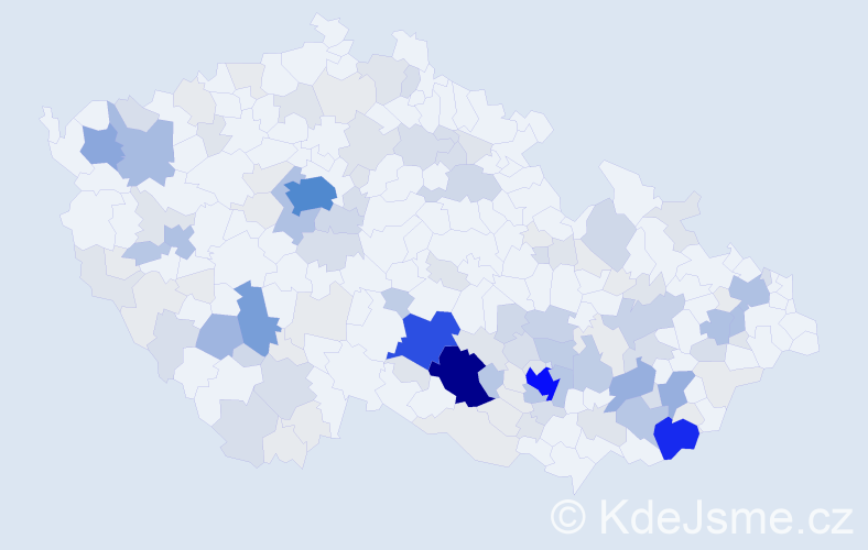 Příjmení: 'Man', počet výskytů 516 v celé ČR