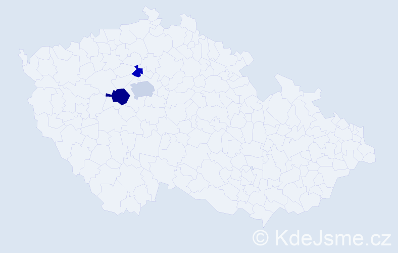 Příjmení: 'Marterová', počet výskytů 5 v celé ČR