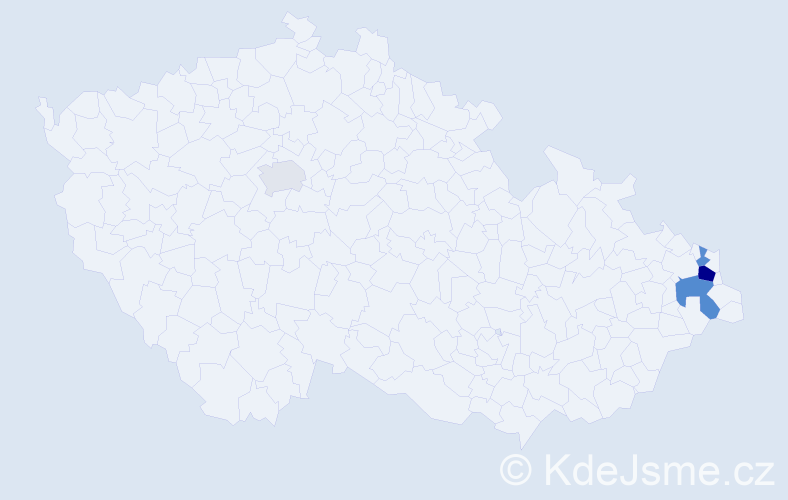 Příjmení: 'Didik', počet výskytů 8 v celé ČR