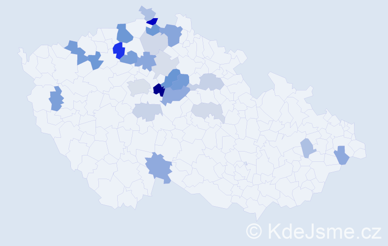 Příjmení: 'Braunsteinová', počet výskytů 62 v celé ČR