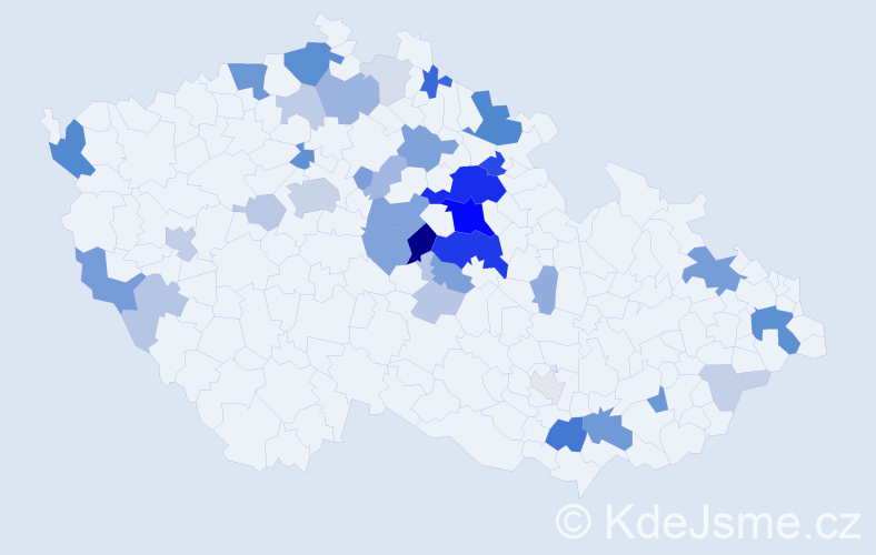 Příjmení: 'Desenská', počet výskytů 112 v celé ČR