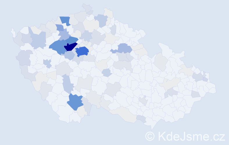 Příjmení: 'Frolík', počet výskytů 535 v celé ČR