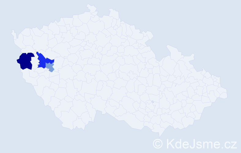 Příjmení: 'Vitušková', počet výskytů 6 v celé ČR