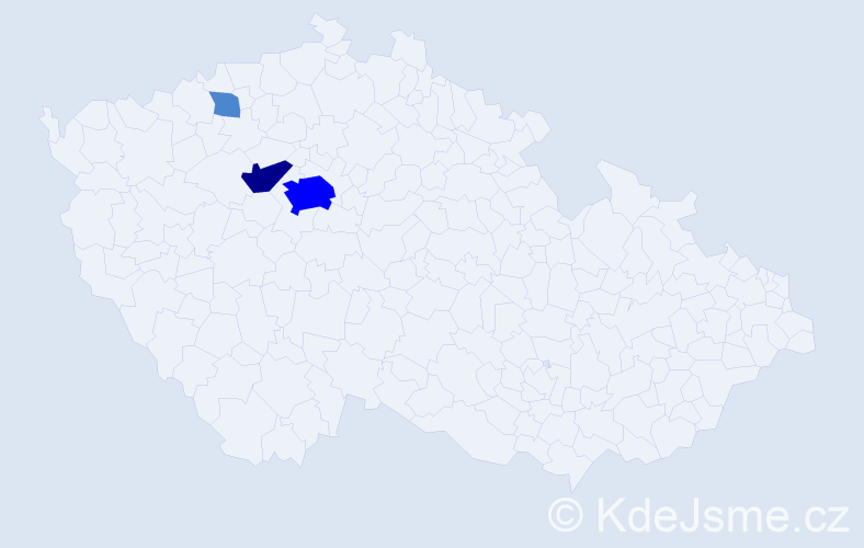 Příjmení: 'Nikolajenková', počet výskytů 6 v celé ČR