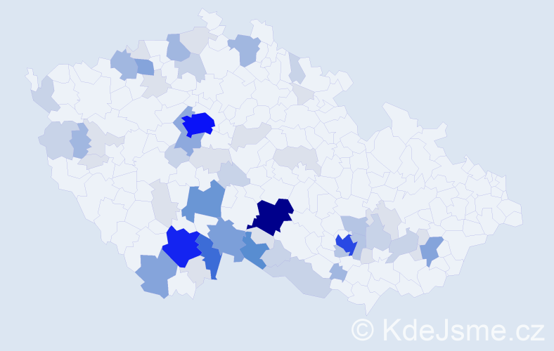 Příjmení: 'Hofbauer', počet výskytů 204 v celé ČR