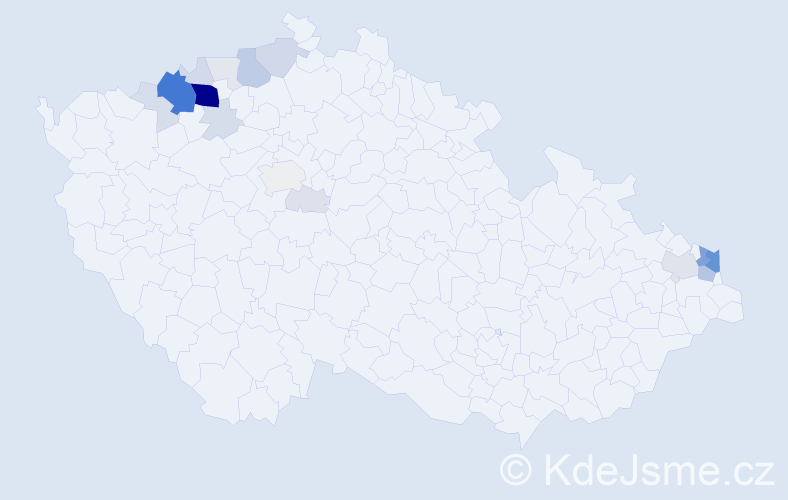 Příjmení: 'Kirvejová', počet výskytů 81 v celé ČR
