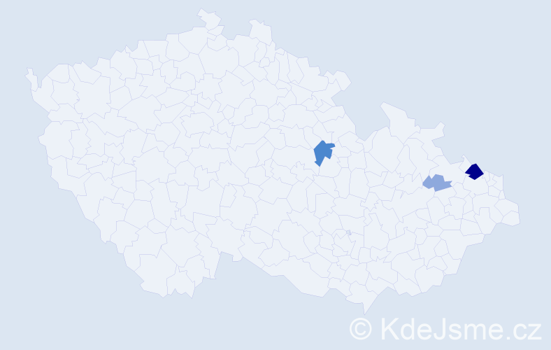Příjmení: 'Kukurucová', počet výskytů 8 v celé ČR