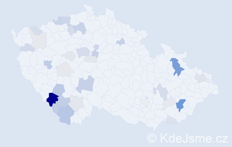 Příjmení: 'Batík', počet výskytů 112 v celé ČR