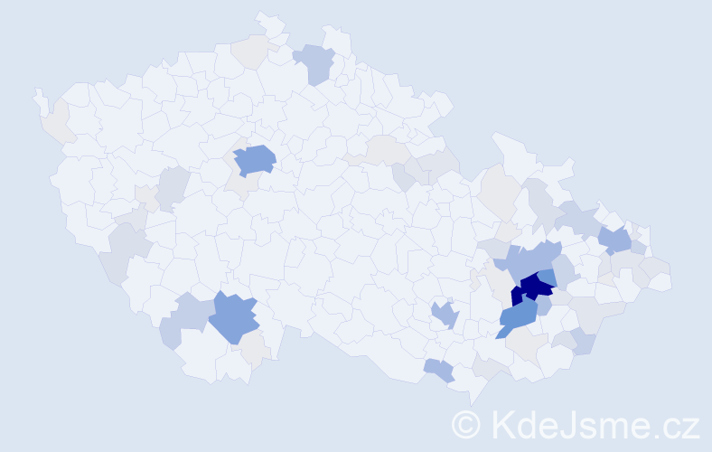 Příjmení: 'Caletka', počet výskytů 281 v celé ČR