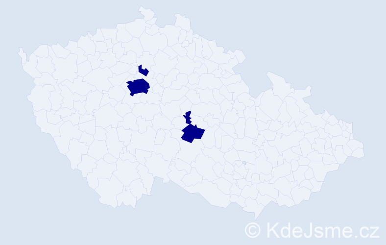 Příjmení: 'Vargoško', počet výskytů 3 v celé ČR