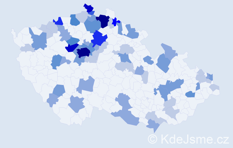 Příjmení: 'Galbavá', počet výskytů 179 v celé ČR