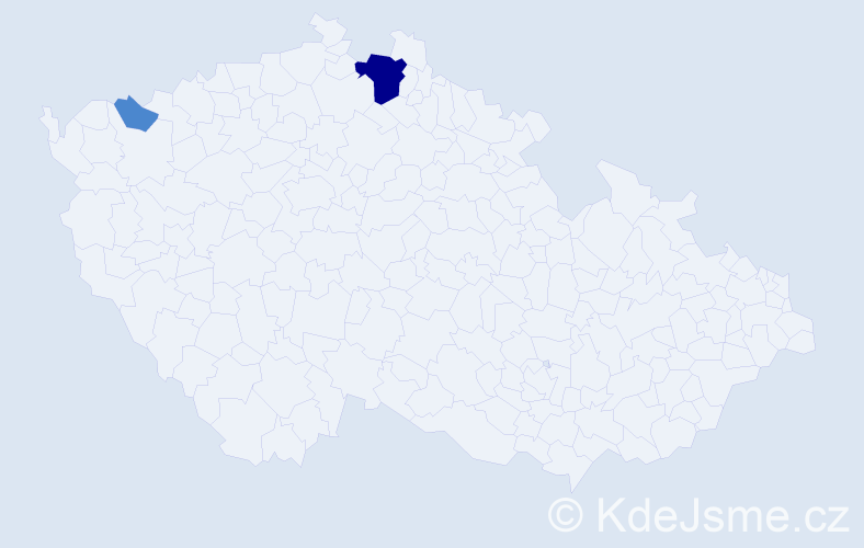 Příjmení: 'Zeroniková', počet výskytů 7 v celé ČR