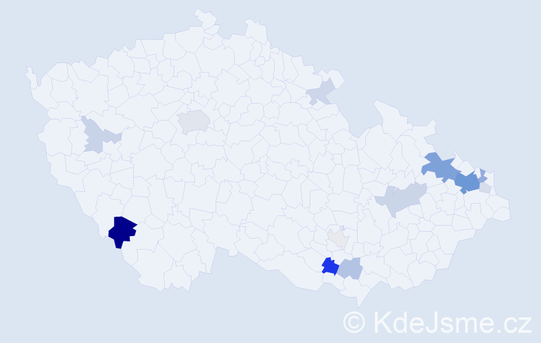 Příjmení: 'Piech', počet výskytů 41 v celé ČR