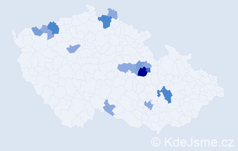 Příjmení: 'Rejsová', počet výskytů 31 v celé ČR