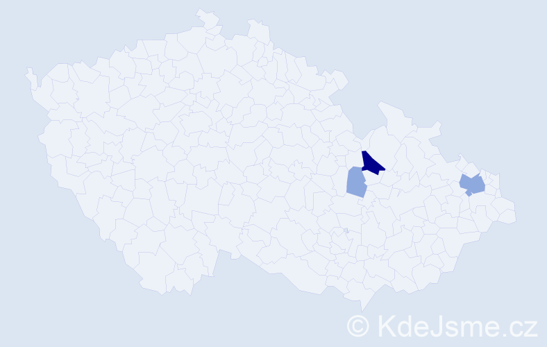 Příjmení: 'Skrottová', počet výskytů 11 v celé ČR
