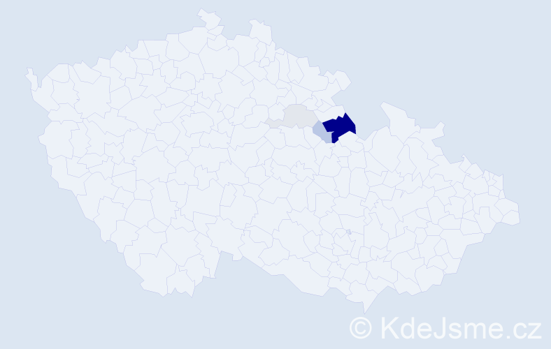 Příjmení: 'Rolejčková', počet výskytů 14 v celé ČR
