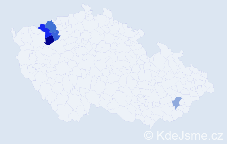Příjmení: 'Lukavecká', počet výskytů 15 v celé ČR