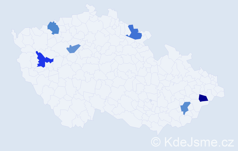 Příjmení: 'Muňoz', počet výskytů 6 v celé ČR