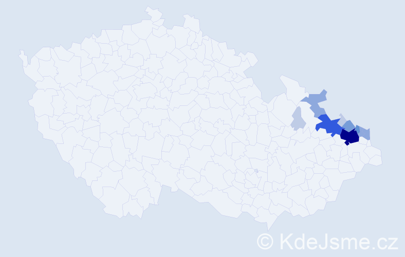 Příjmení: 'Malurek', počet výskytů 31 v celé ČR