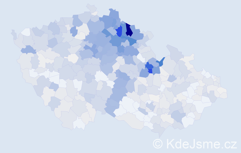 Příjmení: 'Stránský', počet výskytů 2895 v celé ČR